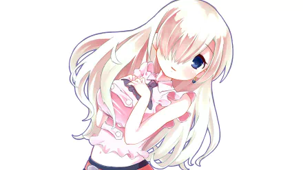 HD desktop wallpaper featuring Elizabeth Liones from the anime The Seven Deadly Sins, showcasing her with long blonde hair and blue eyes in an engaging pose.