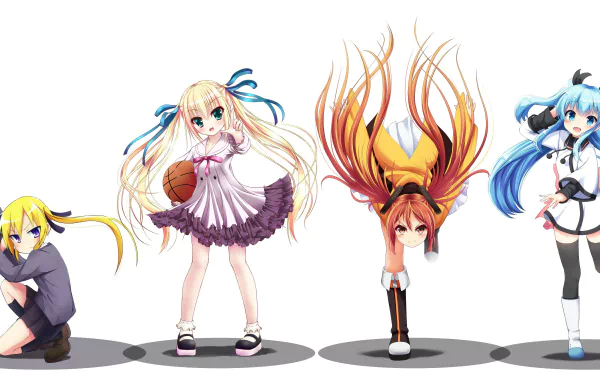 Kill Me Baby Sonya (Kill Me Baby) Noel (Celestial Method) Celestial Method Ro-Kyu-Bu! Maho Misawa Enju Aihara Black Bullet Anime crossover HD Desktop Wallpaper | Background Image