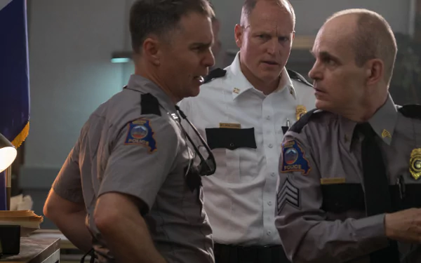 Željko Ivanek Woody Harrelson Sam Rockwell movie Three Billboards Outside Ebbing, Missouri HD Desktop Wallpaper | Background Image