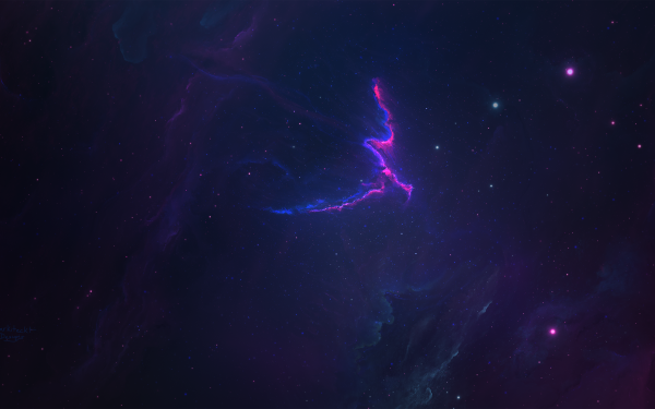 Sci Fi Nebula Space Cosmos Blue Purple HD Wallpaper | Background Image