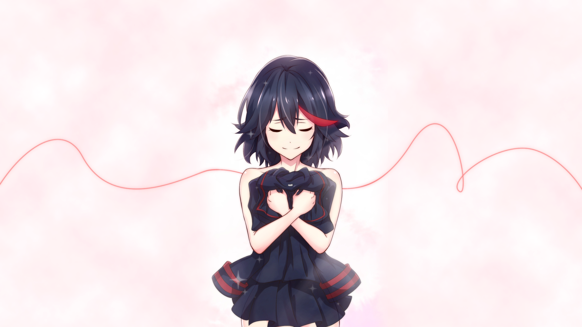 Download Ryūko Matoi Black Hair Smile Short Hair Anime Kill La Kill HD  Wallpaper