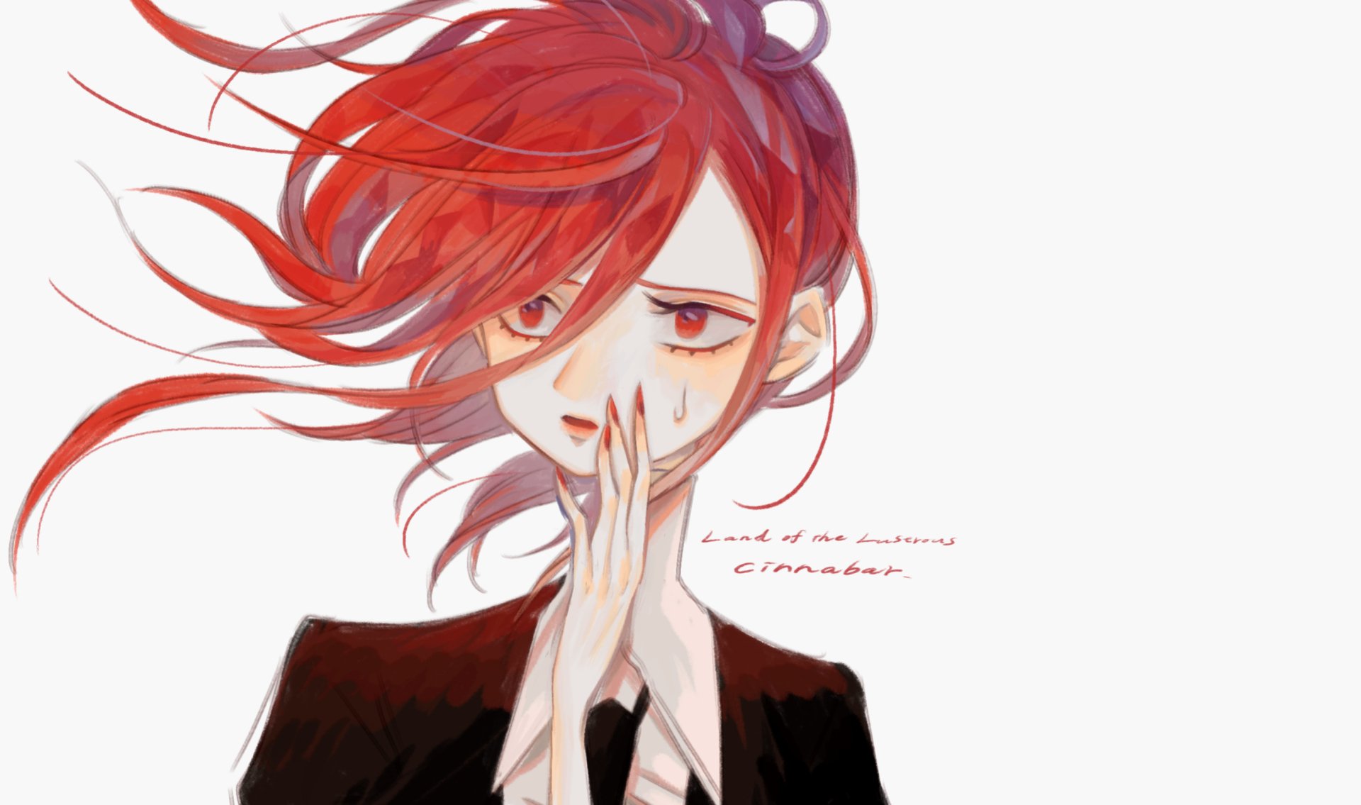 Download Cinnabar (Land Of The Lustrous) Anime Land Of The Lustrous HD Wallpaper by 毬藻(まりも)