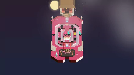 HD wallpaper featuring a mystical structure from Umiro with a dark background, suitable as a desktop background.