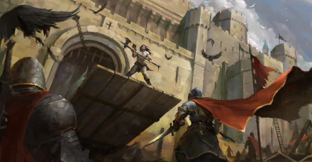 barbarian sword castle armor knight fantasy warrior fantasy warrior HD Desktop Wallpaper | Background Image