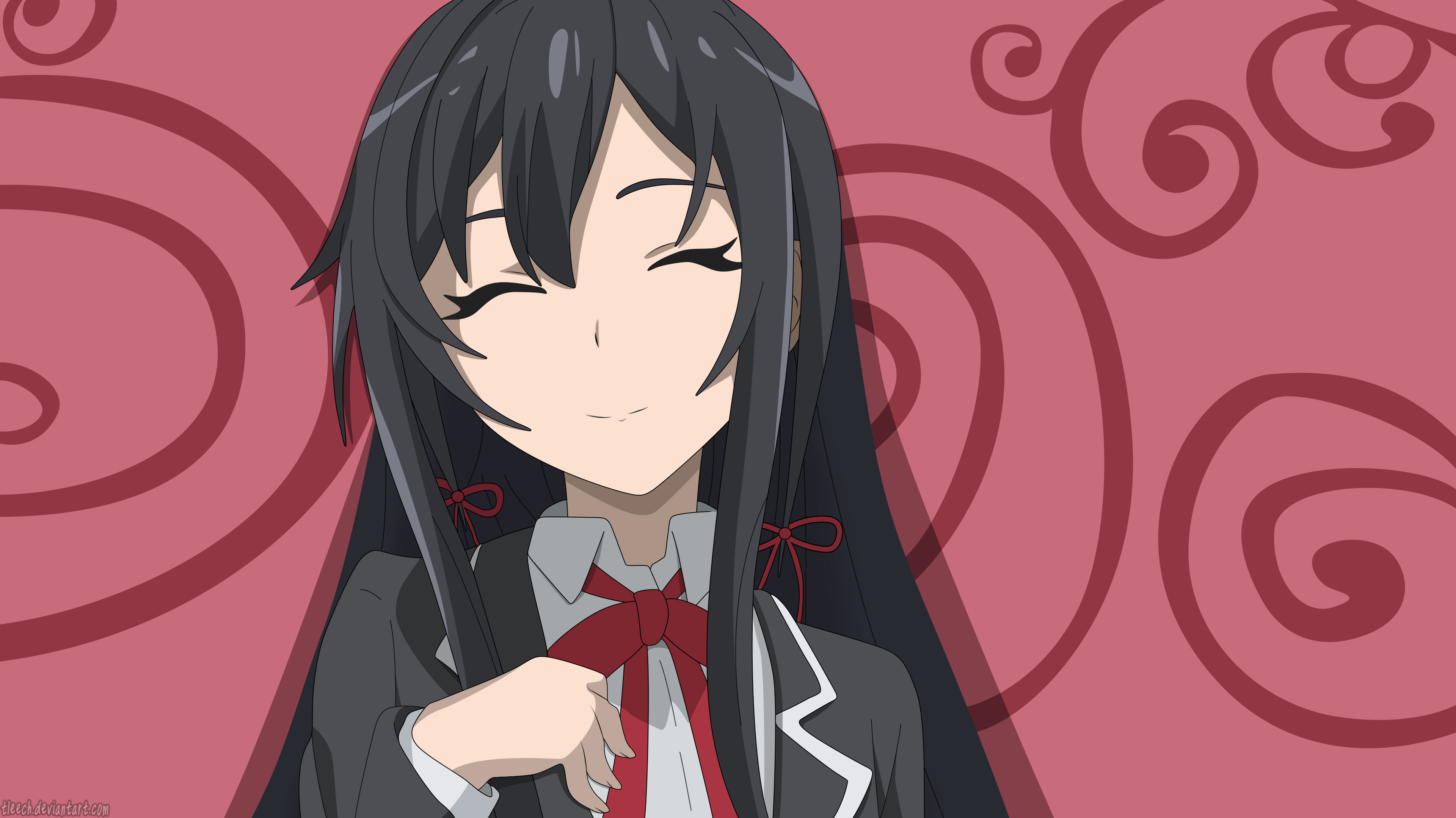 Wallpaper anime, boy, manga, scarf, japonese, by haalhady, Yahari Ore no Seishun  Love Comedy wa Machigatteiru, gitl for mobile and desktop, section сёдзё,  resolution 7680x3606 - download