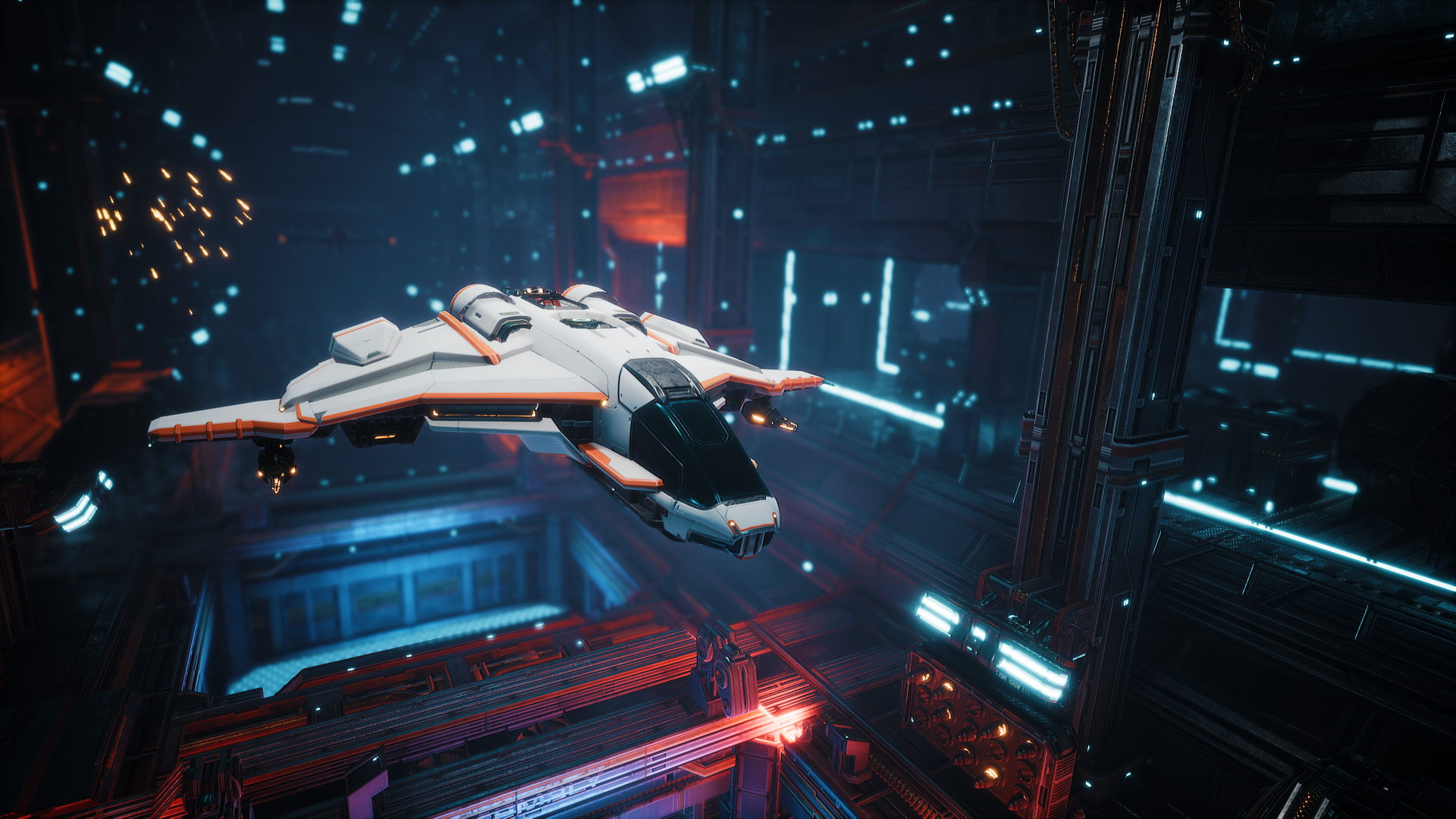 Download Hangar Spaceship Video Game Everspace HD Wallpaper