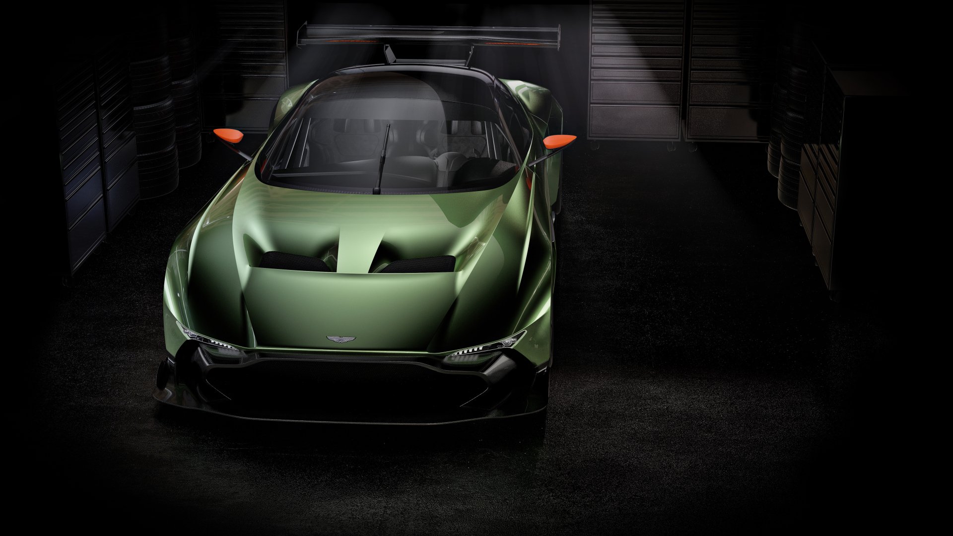 Download Green Car Car Race Car Hypercar Aston Martin Vehicle Aston Martin Vulcan  4k Ultra HD Wallpaper