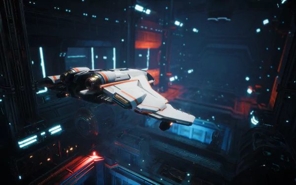 hangar spaceship video game everspace HD Desktop Wallpaper | Background Image