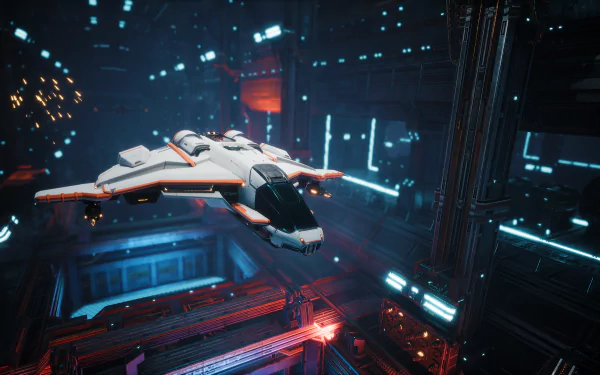 hangar spaceship video game everspace HD Desktop Wallpaper | Background Image
