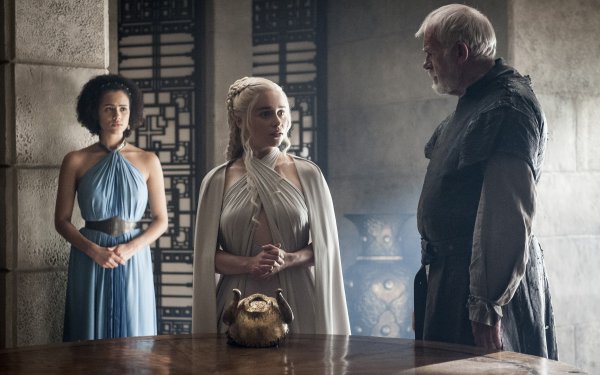 TV Show Game Of Thrones Missandei Daenerys Targaryen Barristan Selmy Nathalie Emmanuel Emilia Clarke Ian McElhinney HD Wallpaper | Background Image