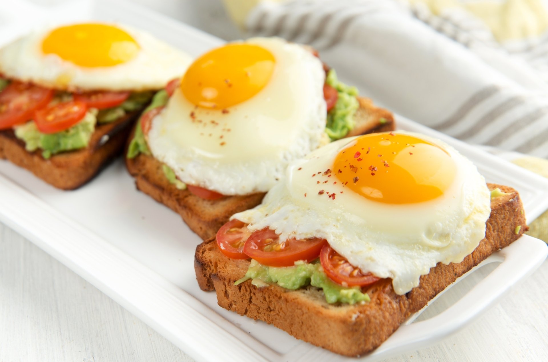Download Toast Tomato Bread Food Egg HD Wallpaper