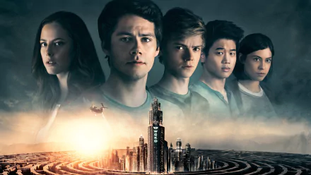 Kaya Scodelario Thomas Brodie-Sangster Rosa Salazar Ki Hong Lee Dylan O'Brien movie Maze Runner: The Death Cure HD Desktop Wallpaper | Background Image
