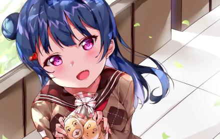 Yoshiko Tsushima Anime Love Live! Sunshine!! HD Desktop Wallpaper | Background Image