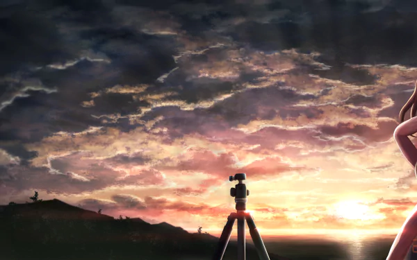 sunset Anime Original anime sunset HD Desktop Wallpaper | Background Image