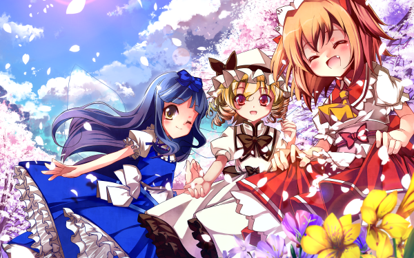 Anime Touhou Luna Child Star Sapphire Sunny Milk HD Wallpaper | Background Image