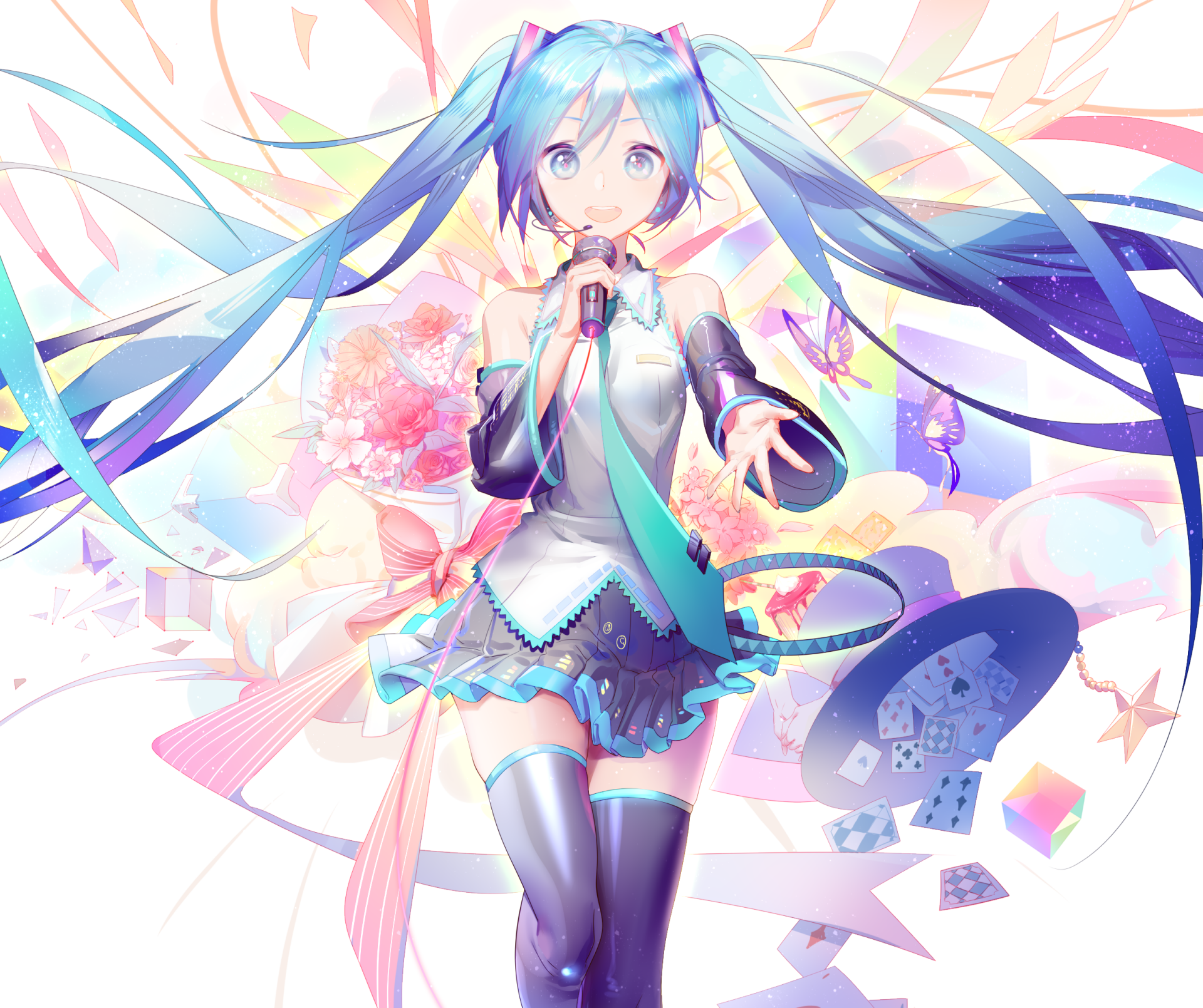 Download Hatsune Miku Anime Vocaloid HD Wallpaper by SanMuYYB