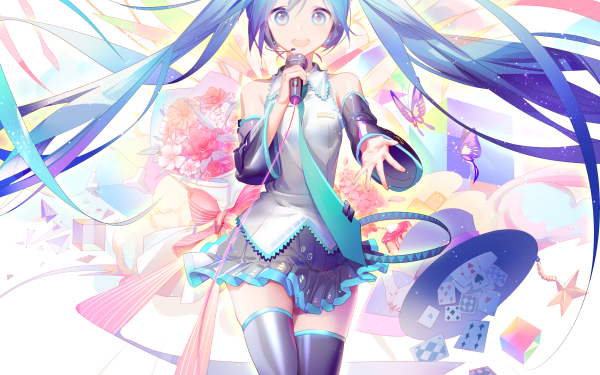 Anime Vocaloid Hatsune Miku HD Wallpaper | Background Image