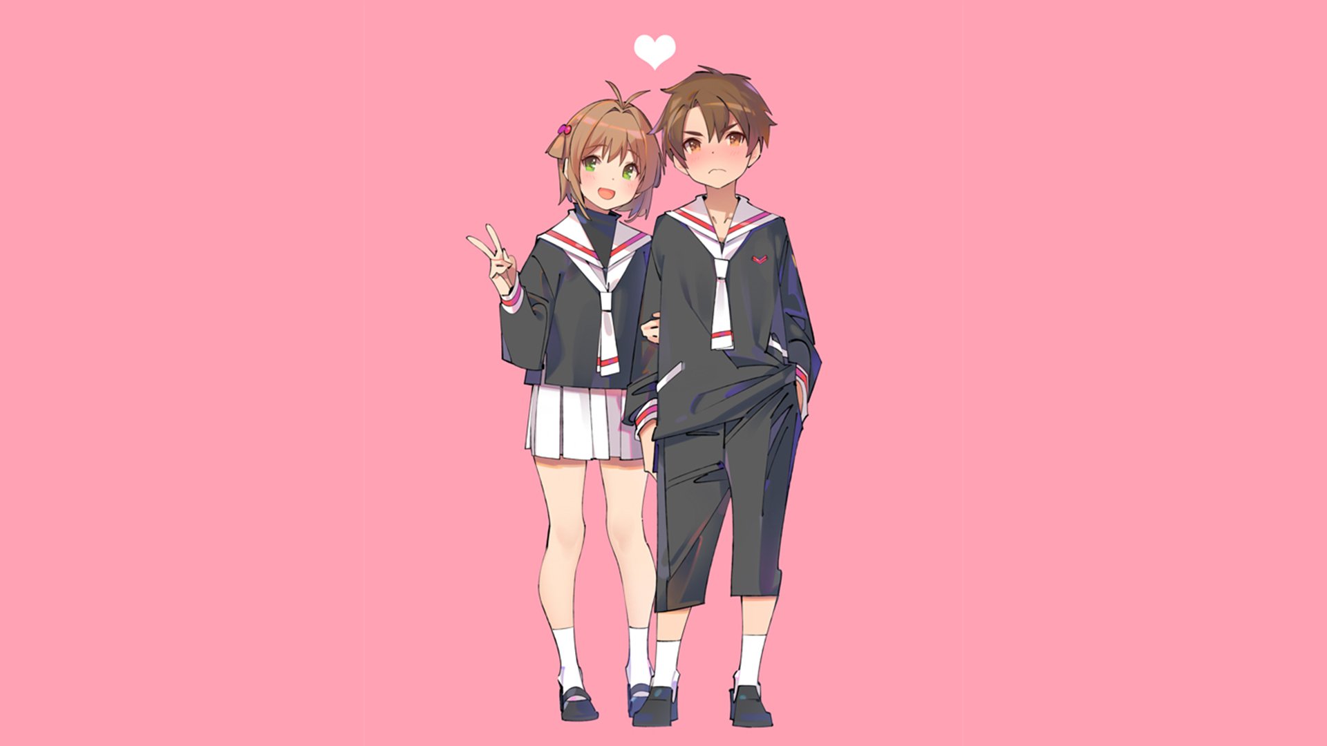 Download Syaoran Li Sakura Kinomoto Anime Cardcaptor Sakura HD Wallpaper