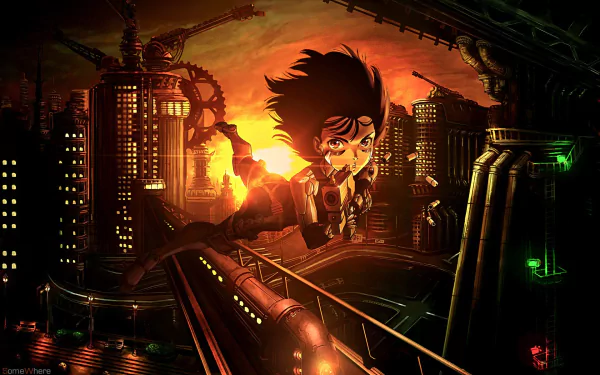 Alita (Alita: Battle Angel) city Anime Alita: Battle Angel HD Desktop Wallpaper | Background Image