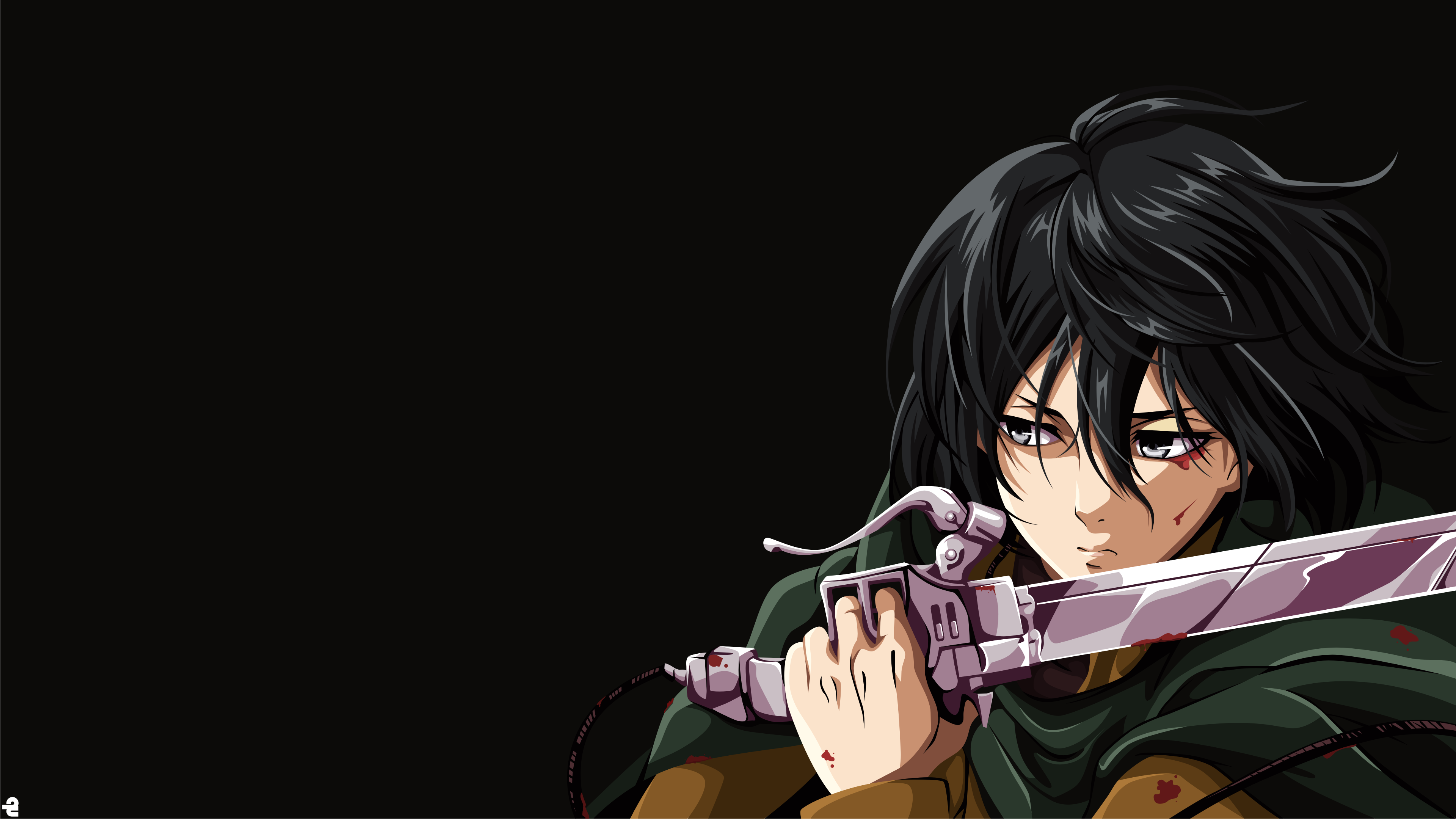 3. "Mikasa Ackerman" from the anime "Attack on Titan" - wide 10