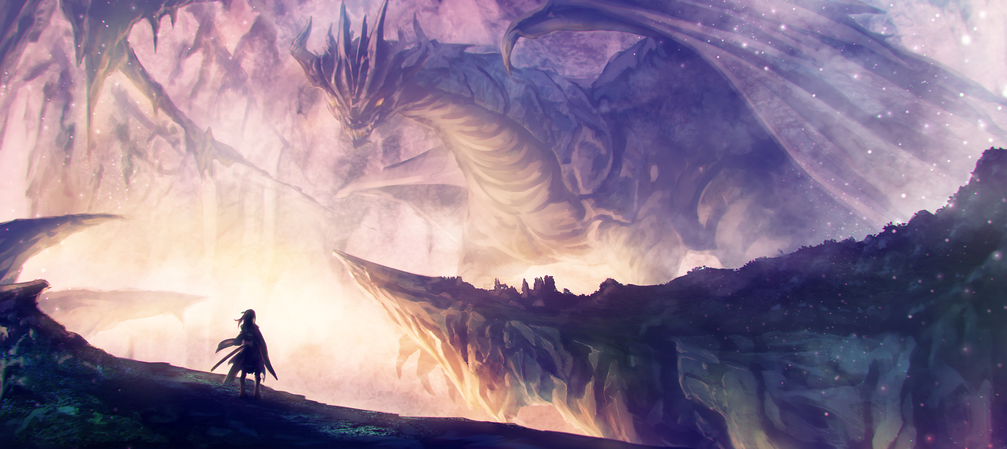 Download Fantasy Dragon HD Wallpaper by てんまそ