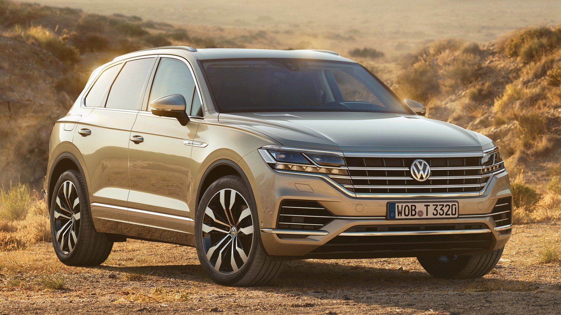 Download Car Beige Car SUV Crossover Car Vehicle Volkswagen Touareg HD ...