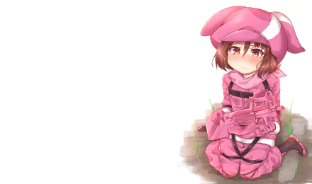 Karen Kohiruimaki LLENN (Sword Art Online) Anime Sword Art Online Alternative: Gun Gale Online HD Desktop Wallpaper | Background Image