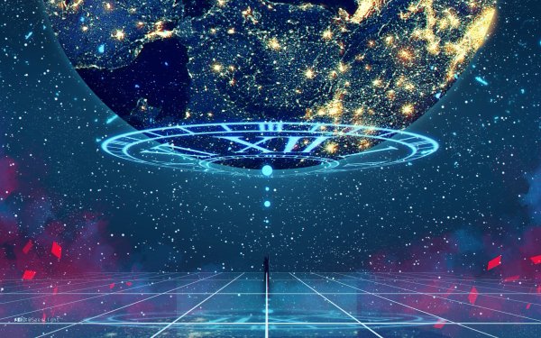 Anime Original Space Stars HD Wallpaper | Background Image