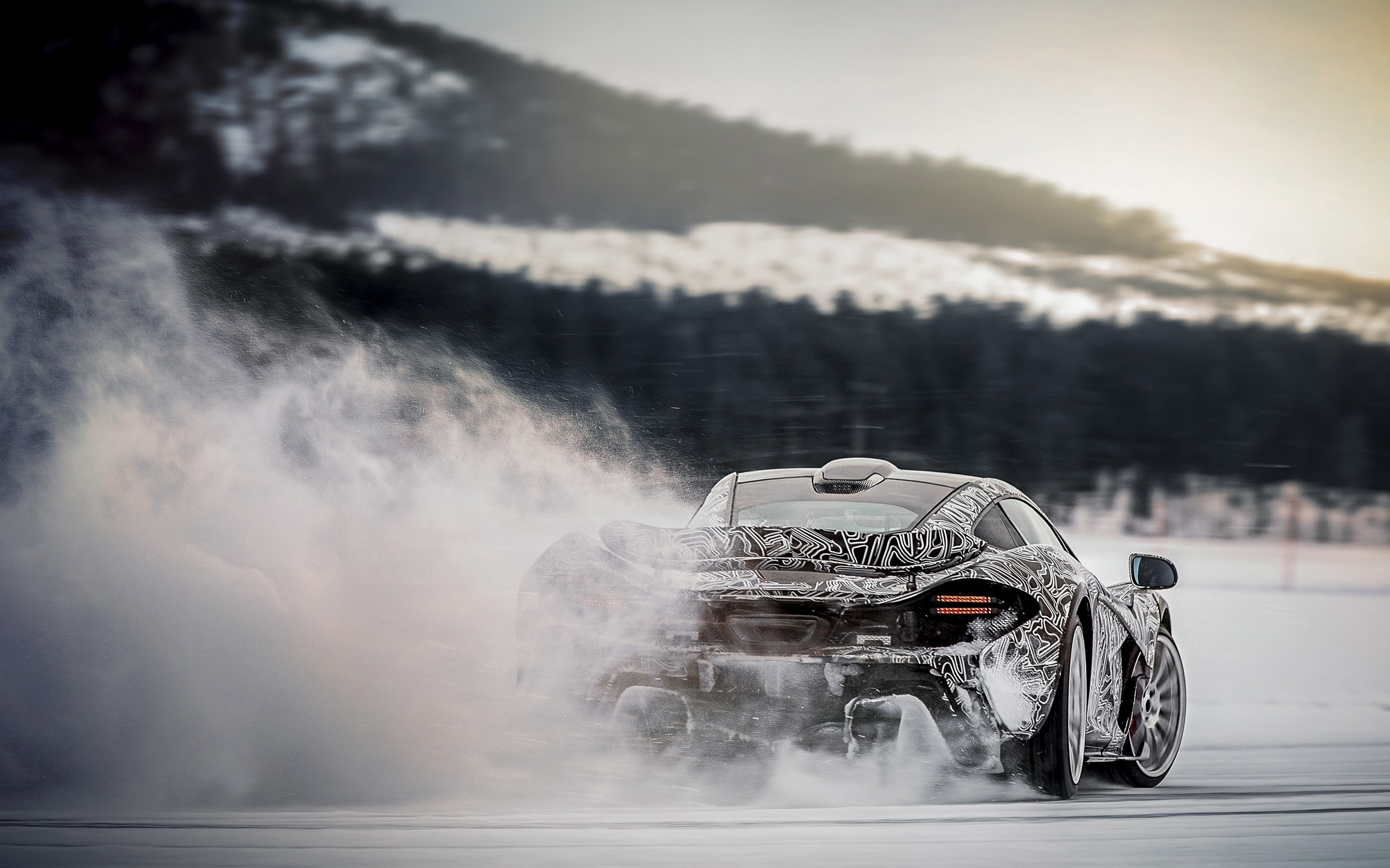 Mclaren P1 Ice Drifting HD Wallpaper | Background Image | 2560x1600