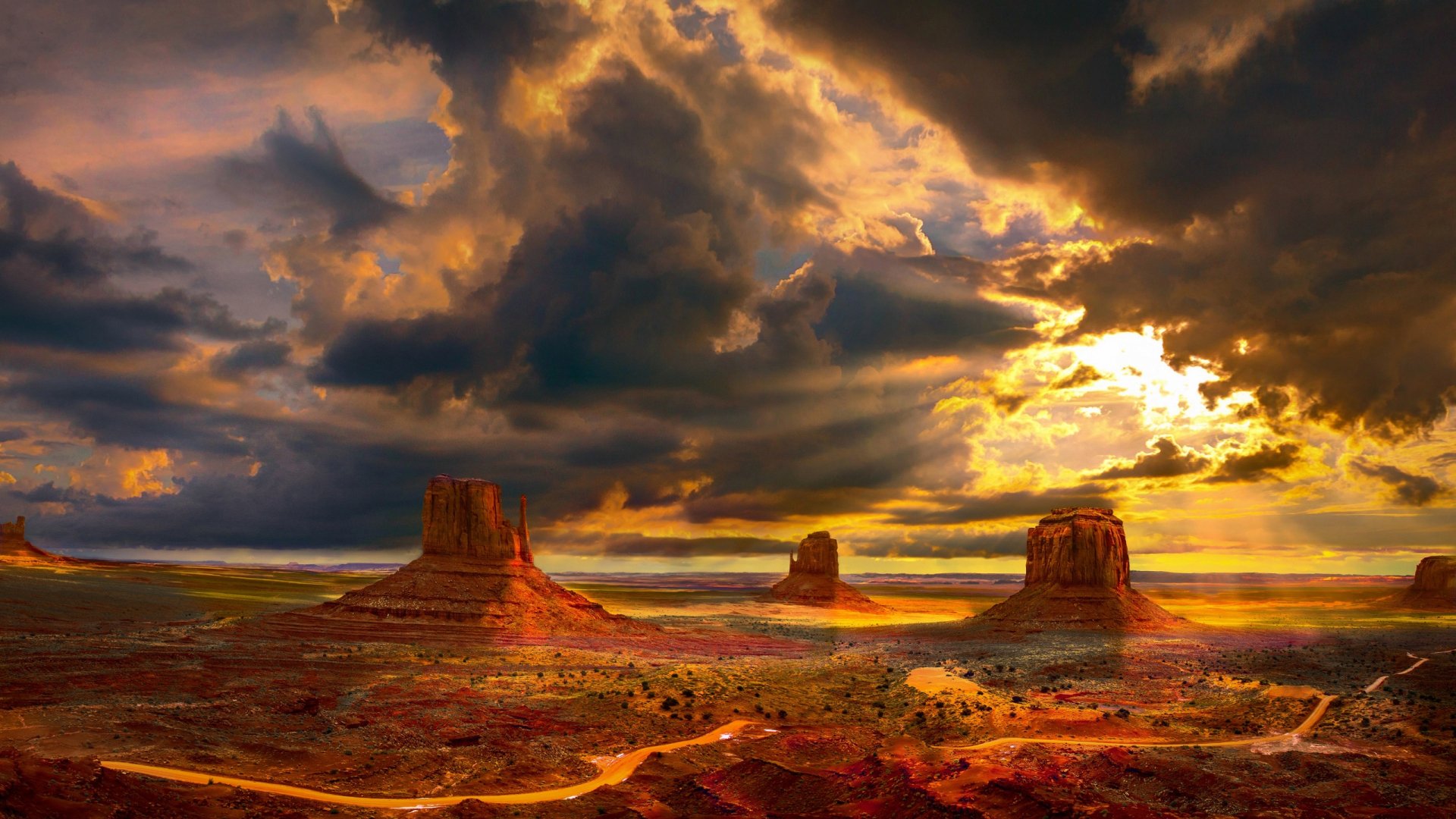 Monument Valley Hd Wallpaper Background Image 2560x1440