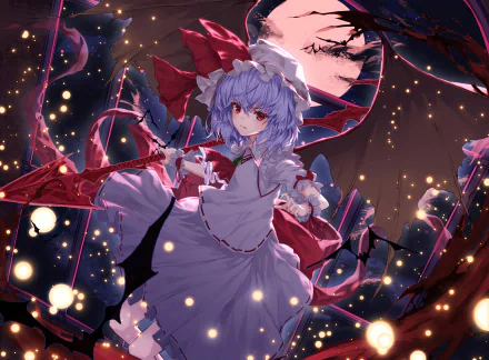 Remilia Scarlet Anime Touhou HD Desktop Wallpaper | Background Image