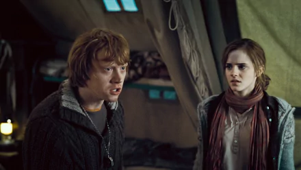 Hermione Granger Ron Weasley movie Harry Potter and the Deathly Hallows: Part 1 HD Desktop Wallpaper | Background Image