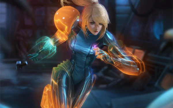 blonde bodysuit Samus Aran video game Metroid: Other M HD Desktop Wallpaper | Background Image
