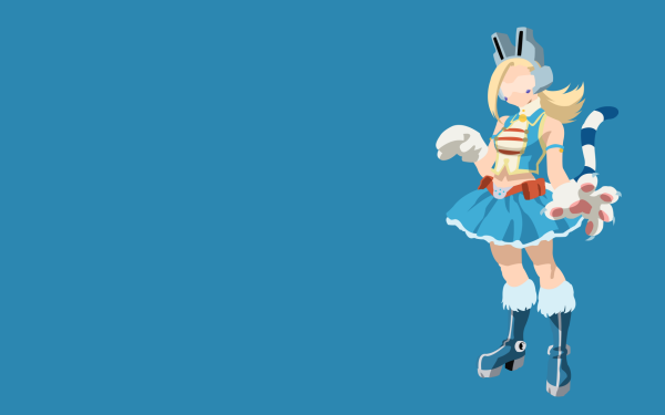 Anime My Hero Academia Ryuko Tsuchikawa Minimalist Blonde Tail Boots Skirt Glove Headphones Glasses Belt Pixie Bob HD Wallpaper | Background Image