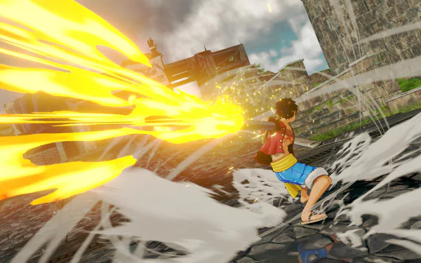 Monkey D. Luffy video game One Piece: World Seeker HD Desktop Wallpaper | Background Image