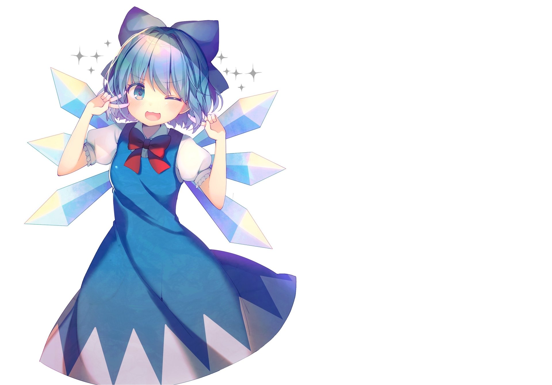 Download Cirno (Touhou) Anime Touhou HD Wallpaper by 古都 星織