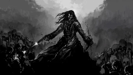 gun black hair monochrome video game Hatred HD Desktop Wallpaper | Background Image