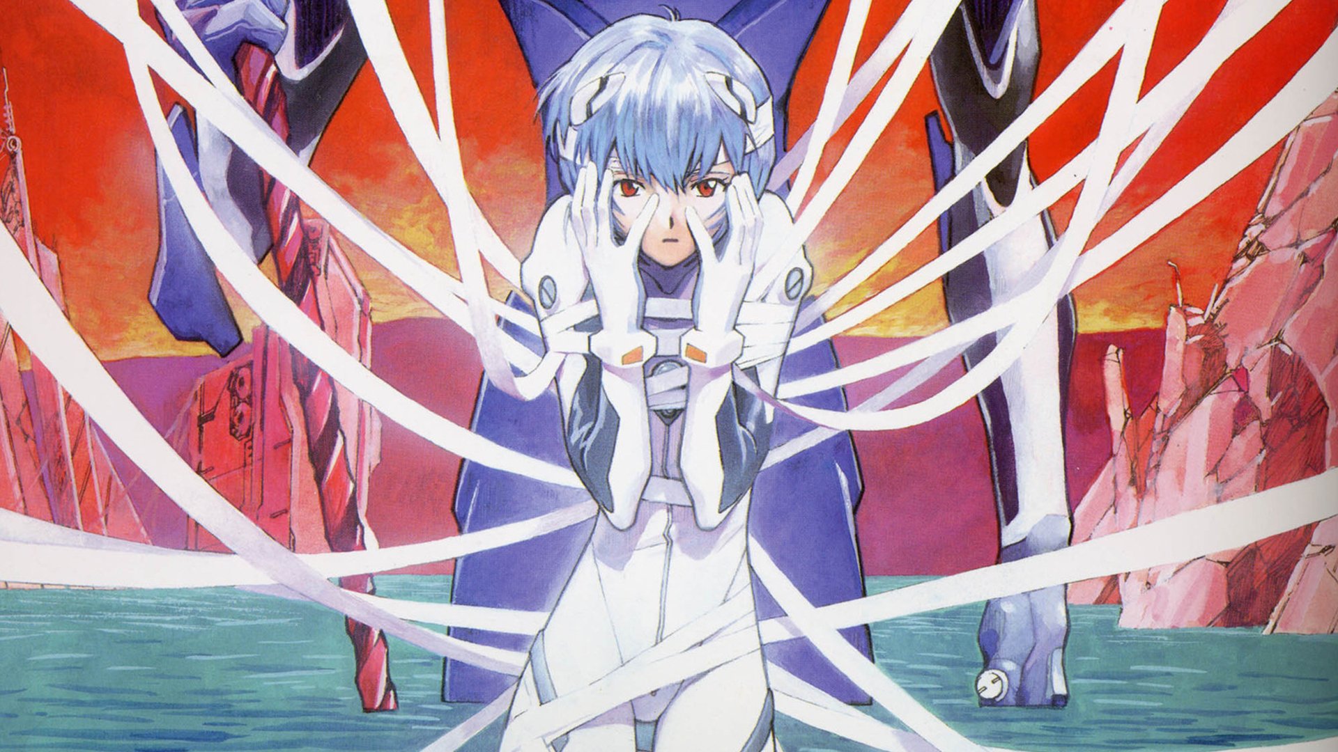 Rei Ayanami HD Wallpaper Iconic Neon Genesis Evangelion Anime Art By 