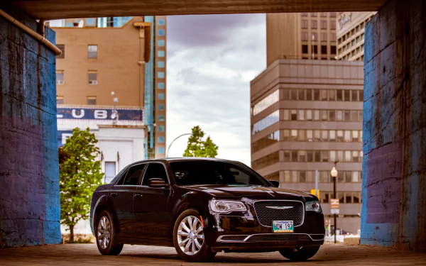 black car car Chrysler vehicle Chrysler 300 HD Desktop Wallpaper | Background Image