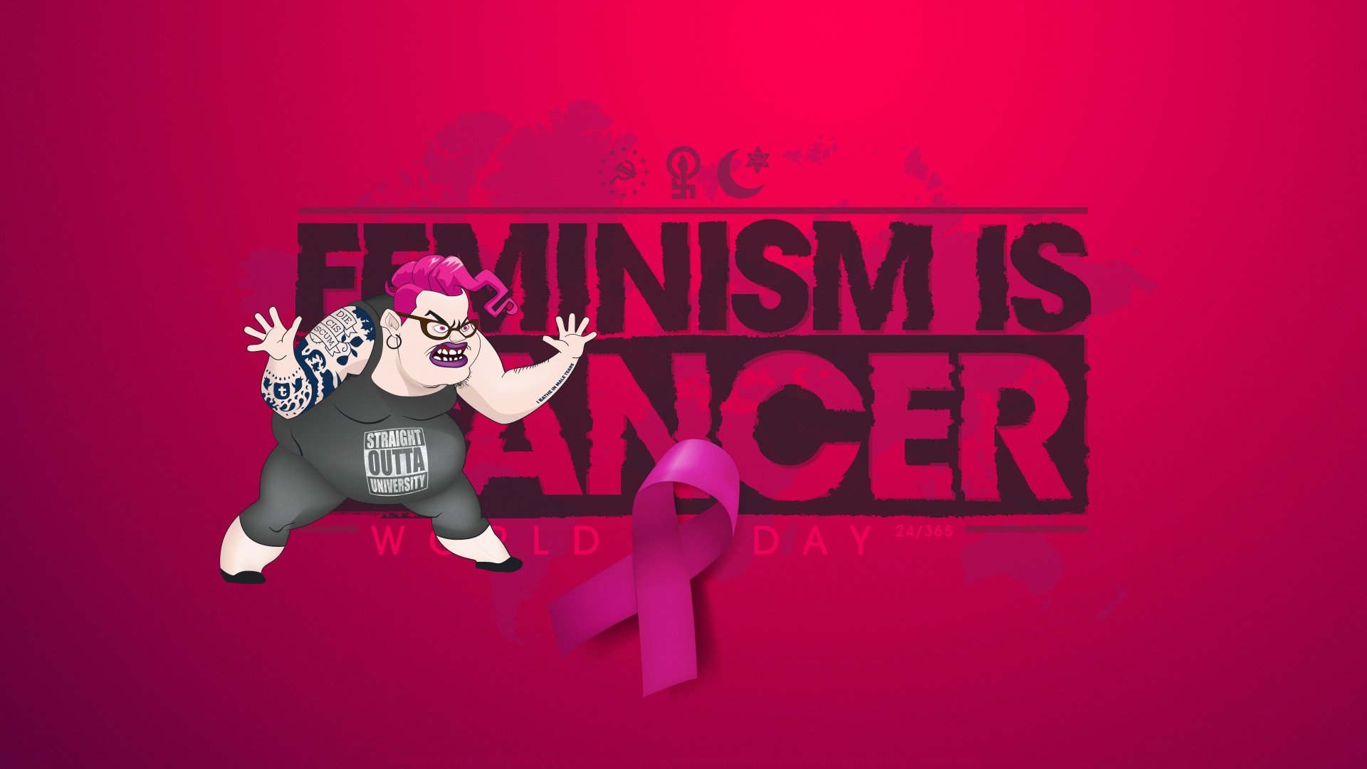 Download Funny Feminism 8k Ultra HD Wallpaper by Trigg_Ered