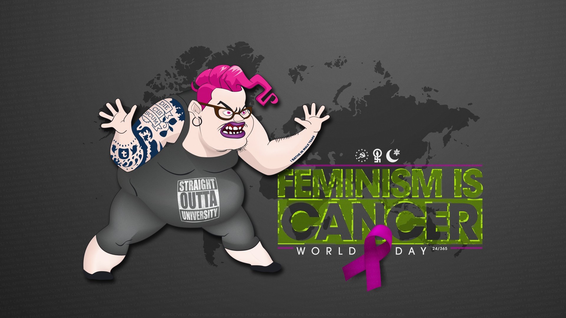 Feminism is Cancer World Day by Trigg_Ered