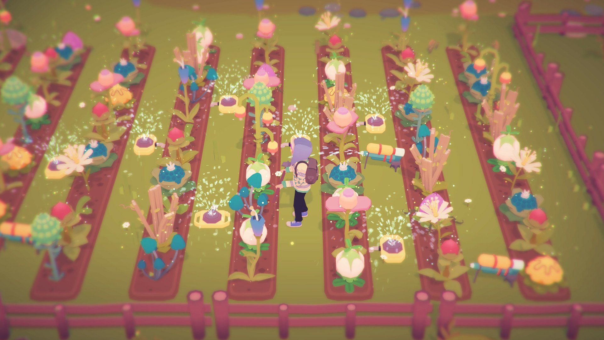 Enchanting Ooblets Garden HD Wallpaper