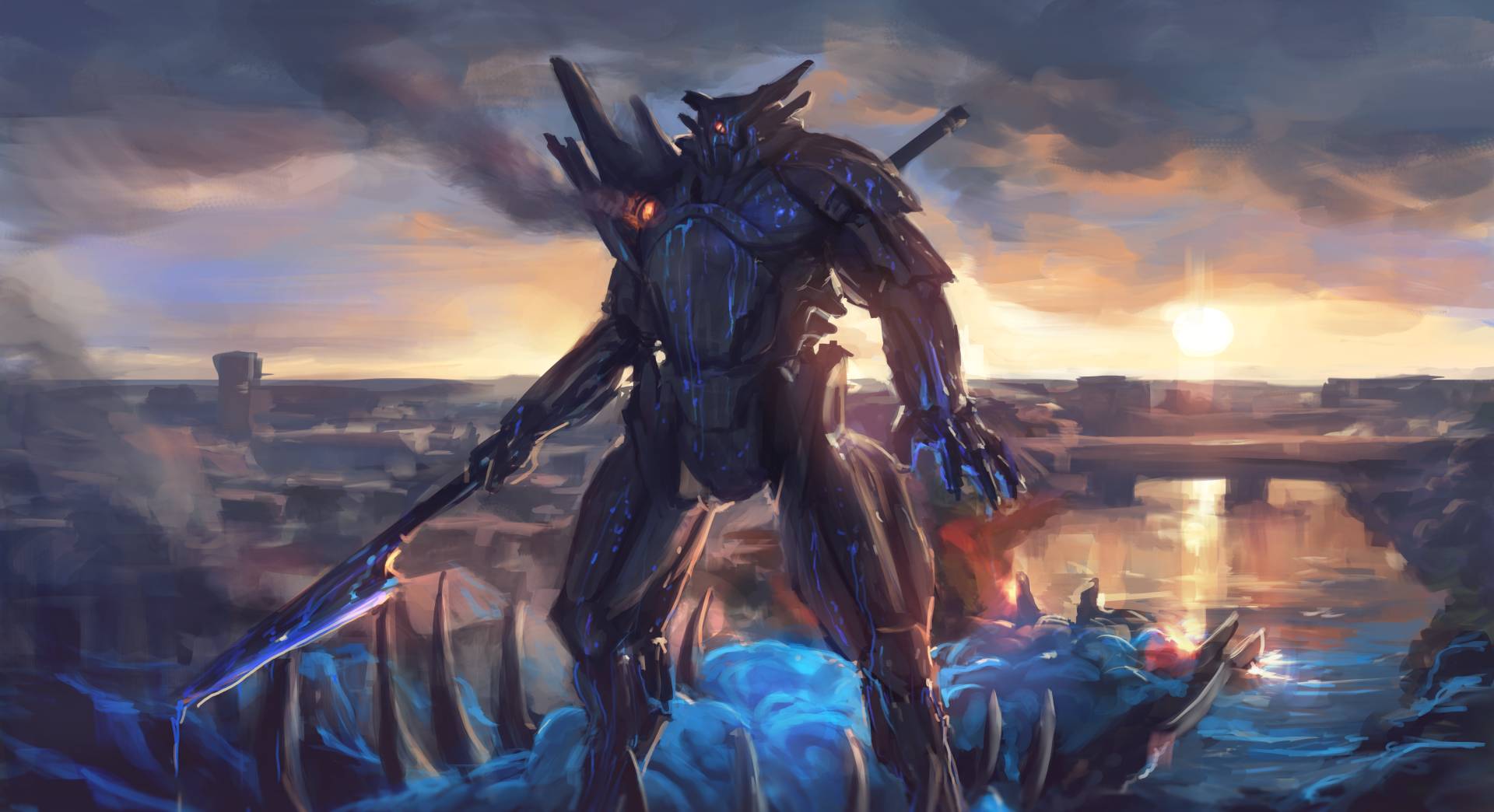 Download Sci Fi Robot 4k Ultra HD Wallpaper by ElkaArt