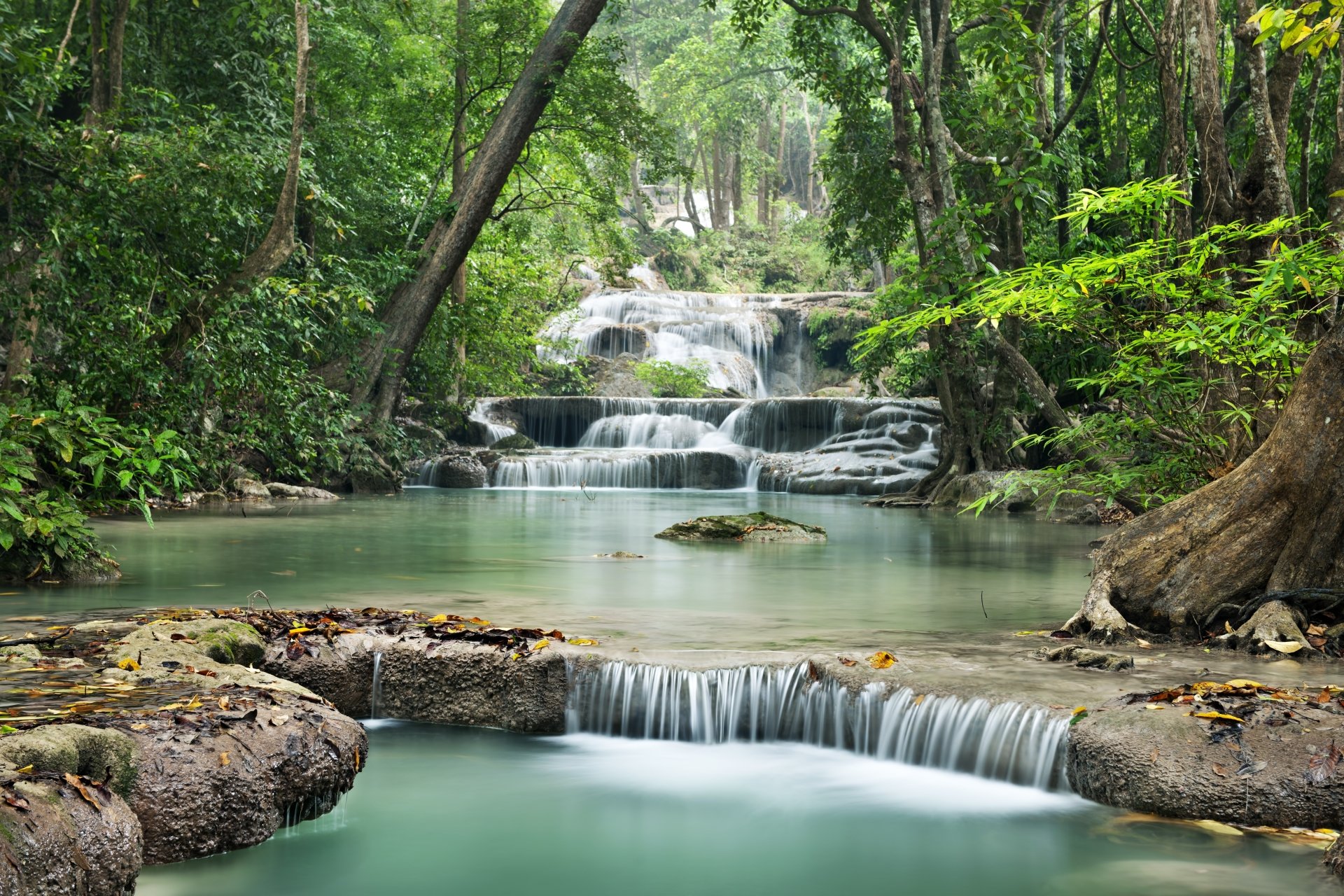 Download River Nature Waterfall 4k Ultra HD Wallpaper