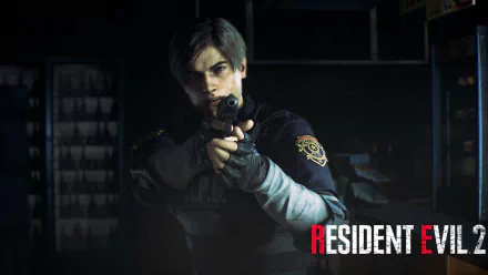 Leon S. Kennedy video game Resident Evil 2 (2019) HD Desktop Wallpaper | Background Image