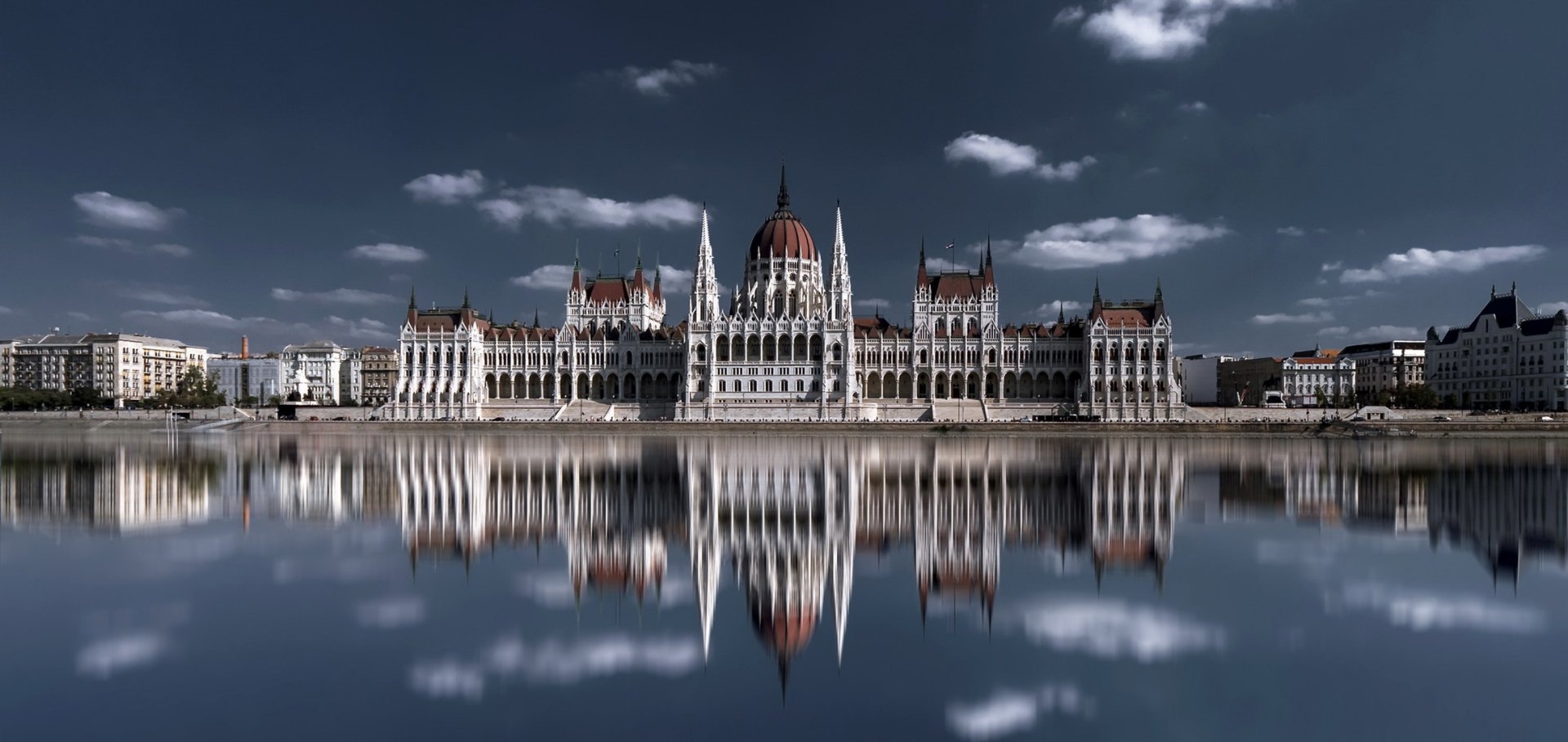 Download Palace Reflection Architecture Building Hungary Man Made Hungarian Parliament Building HD Wallpaper