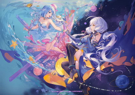 summer sea Stardust (Vocaloid) Anime Vocaloid Anime Summer HD Desktop Wallpaper | Background Image
