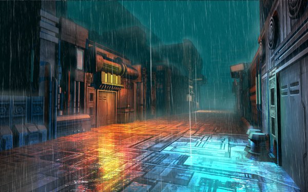 Anime Original Rain HD Wallpaper | Background Image