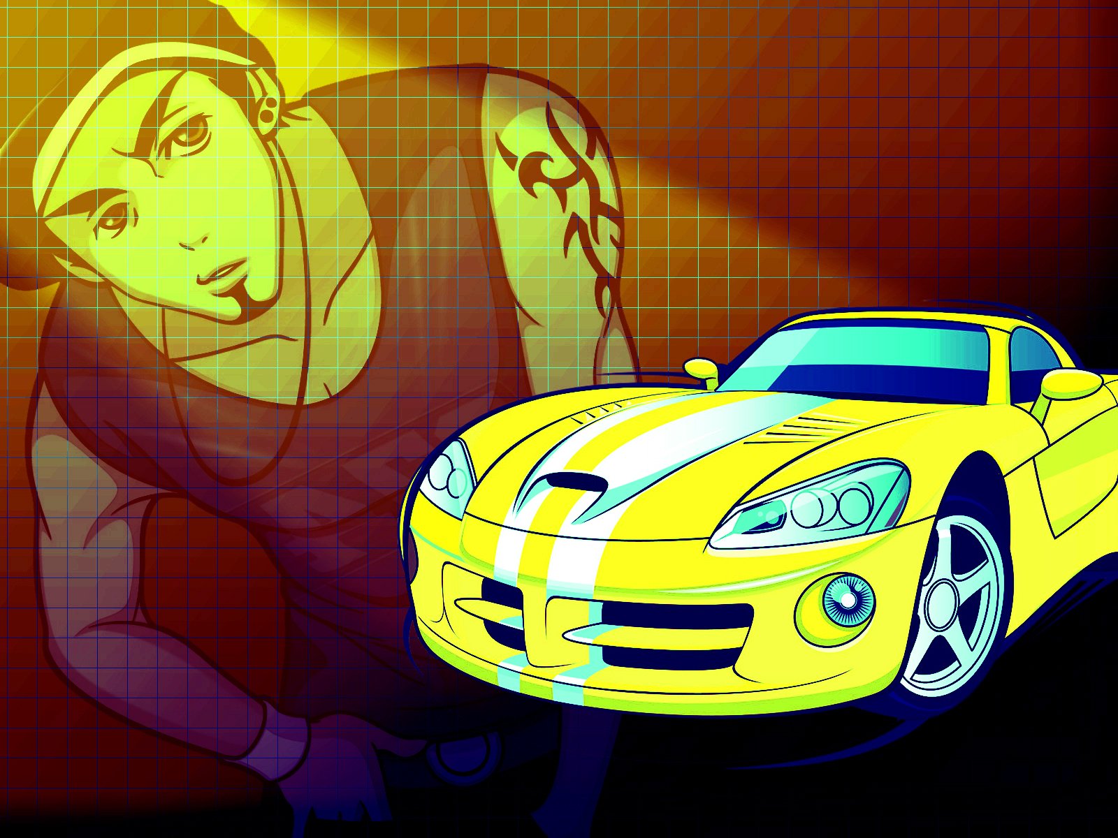 Download Car Video Game Drift City Wallpaper