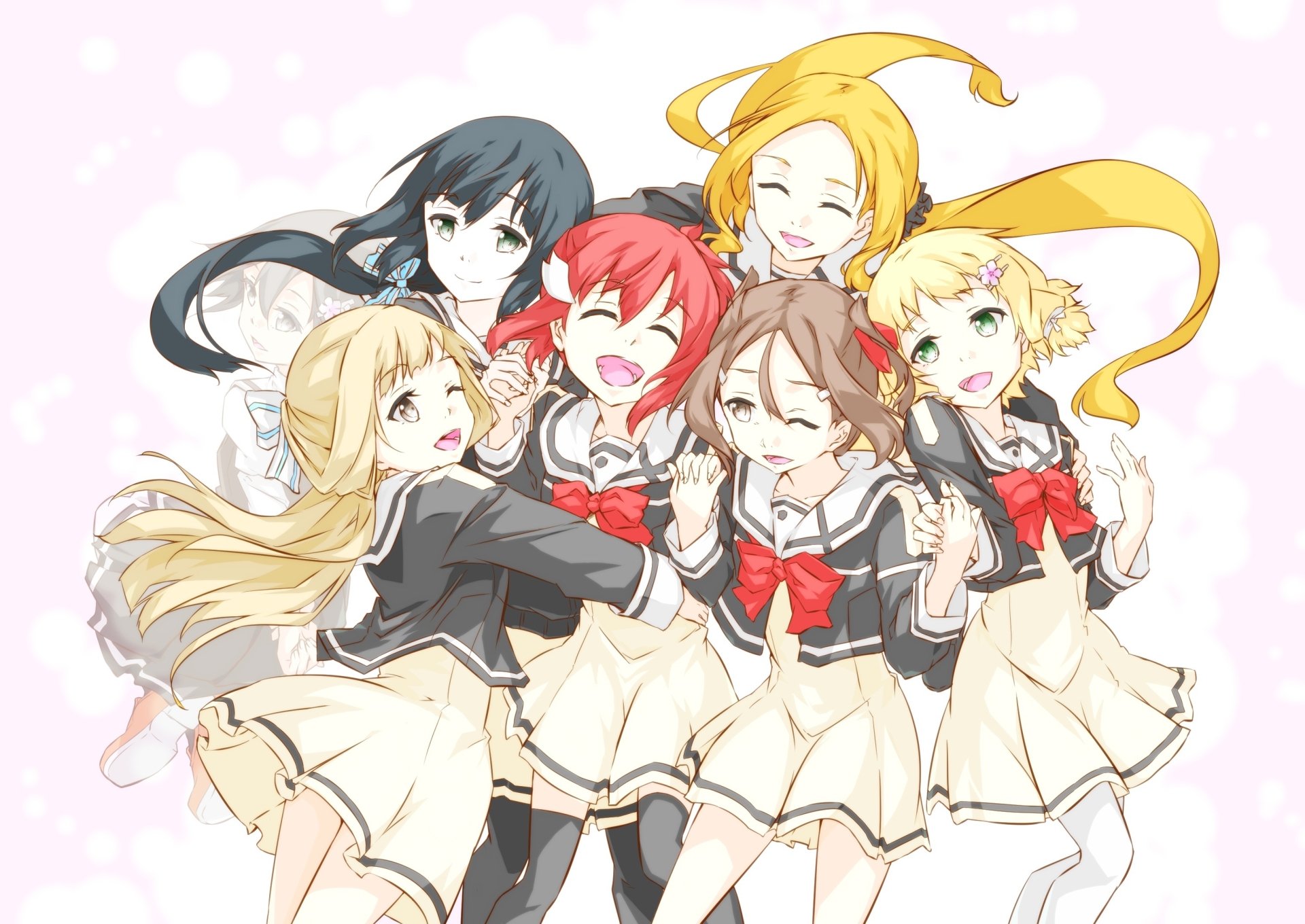 Download Minowa Gin Yuki Yuna Togo Mimori Nogi Sonoko Miyoshi Karin Inubouzaki Itsuki Inubouzaki Fu Anime Yuki Yuna Is A Hero HD Wallpaper